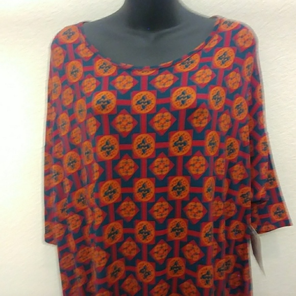 LulaRoe Printed Irma Tunic Top - Picture 2 of 8